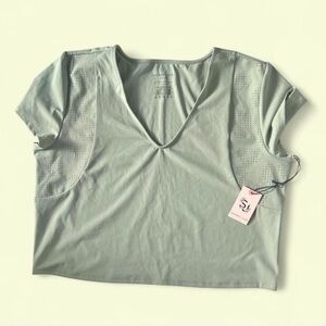 Sincerely Jules Sage Green V-Neck Tee